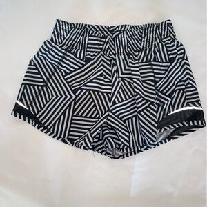 Athletic Works Girls’ Black Striped Shorts